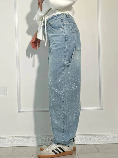 Balloon Carpenter Shine Denim Jeans
